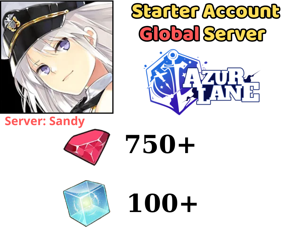 [GLOBAL] Azur Lane Starter Account 750 Gem